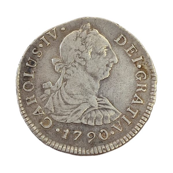 2 Reales Carlos IV 1790 Lima MBC