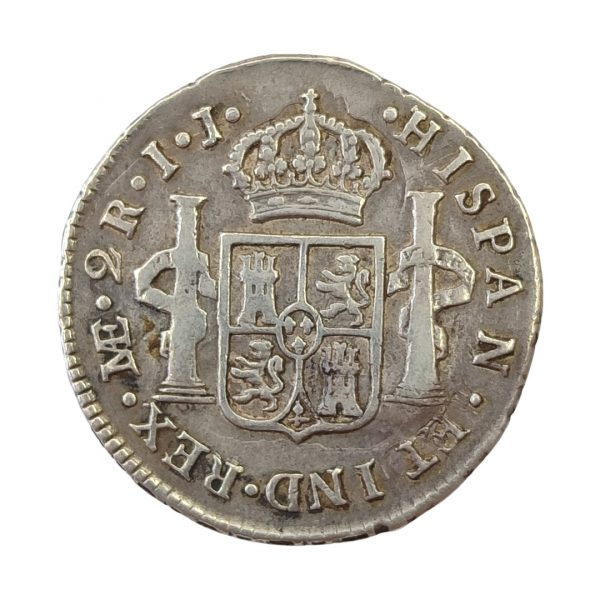 2 Reales Carlos IV 1790 Lima MBC - Imagen 2