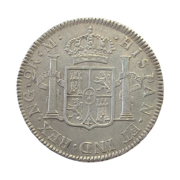 2 Reales Carlos IV 1793 Guatemala MBC+/EBC- - Imagen 2