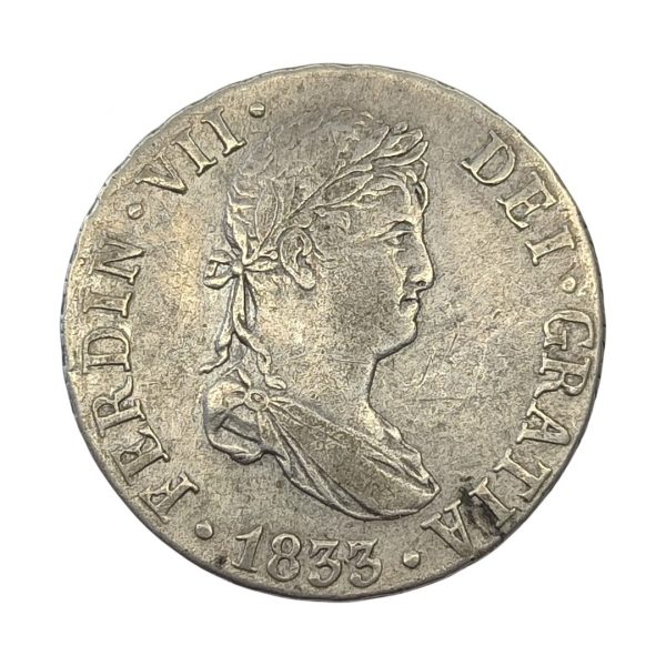 2 Reales Fernando VII 1833 Sevilla MBC+