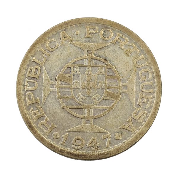 1 Rupia Republica de Portugal 1947 la India MBC