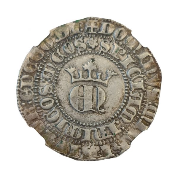 1 Real Enrique II Sevilla (1368-1379) Encapsulada por NCV XF45 EBC- - Imagen 3