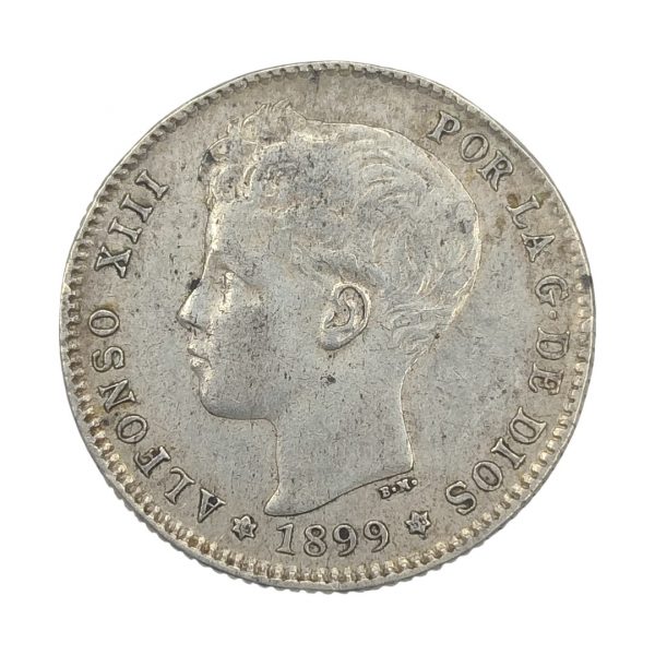1 Peseta Alfonso XIII 1899 Madrid EBC-