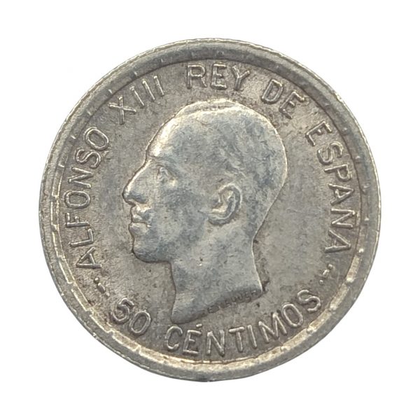 50 Céntimos de Peseta Alfonso XIII 1926 Madrid EBC