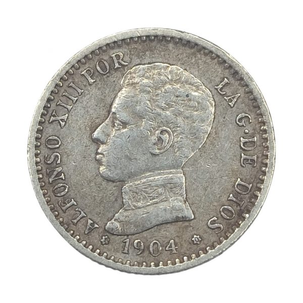 50 Céntimos de Peseta Alfonso XIII 1904 Madrid EBC- 1*0*