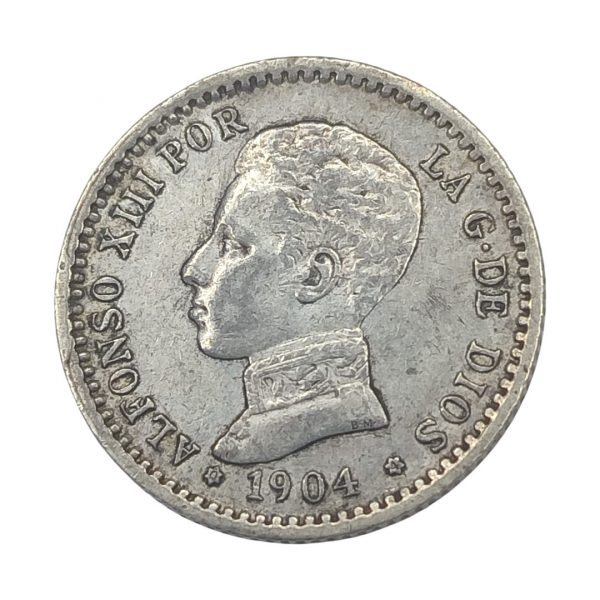 50 Céntimos de Peseta Alfonso XIII 1904 Madrid EBC- 0*4*