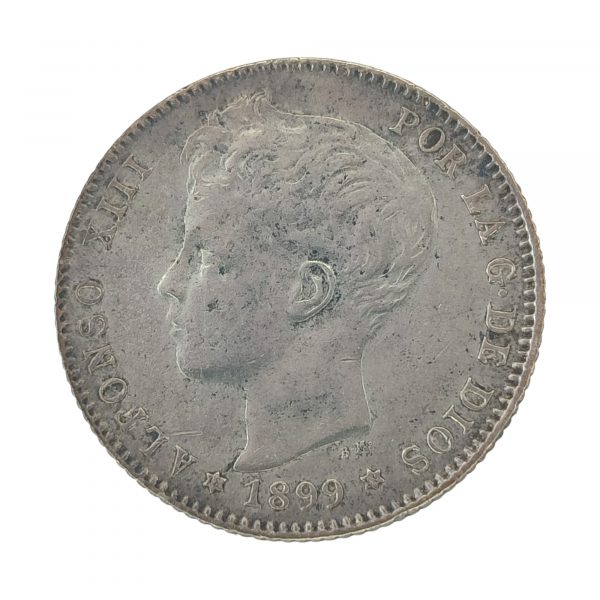 1 Peseta Alfonso XIII 1899 Madrid EBC-