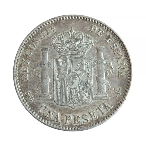 1 Peseta Alfonso XIII 1899 Madrid SC- - Imagen 2