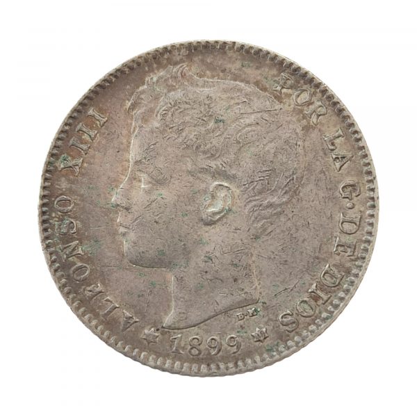 1 Peseta Alfonso XIII 1899 Madrid SC-