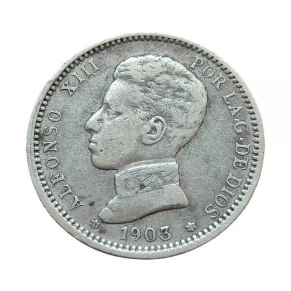 1 Peseta Alfonso XIII 1903 Madrid MBC
