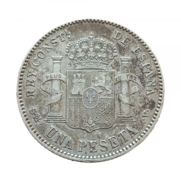1 Peseta Alfonso XIII 1903 Madrid MBC+ - Imagen 2