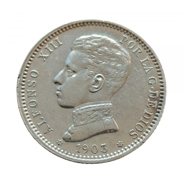 1 Peseta Alfonso XIII 1903 Madrid EBC/EBC+
