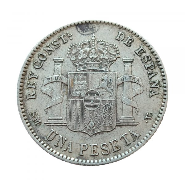 1 Peseta Alfonso XIII 1903 Madrid EBC - Imagen 2