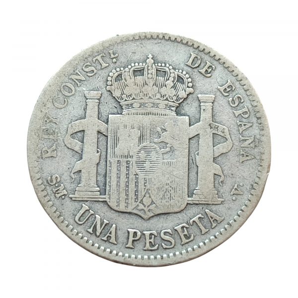 1 Peseta Alfonso XIII 1905 Madrid BC+ - Imagen 2