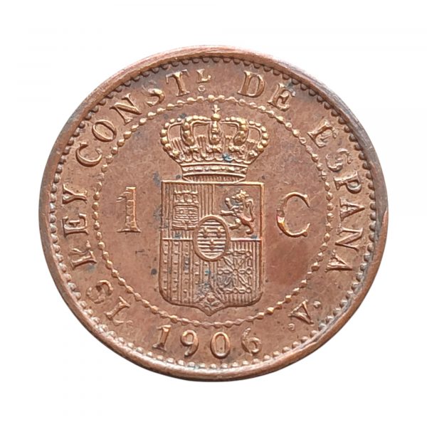 1 Céntimo Alfonso XIII 1906 Madrid SC- - Imagen 2