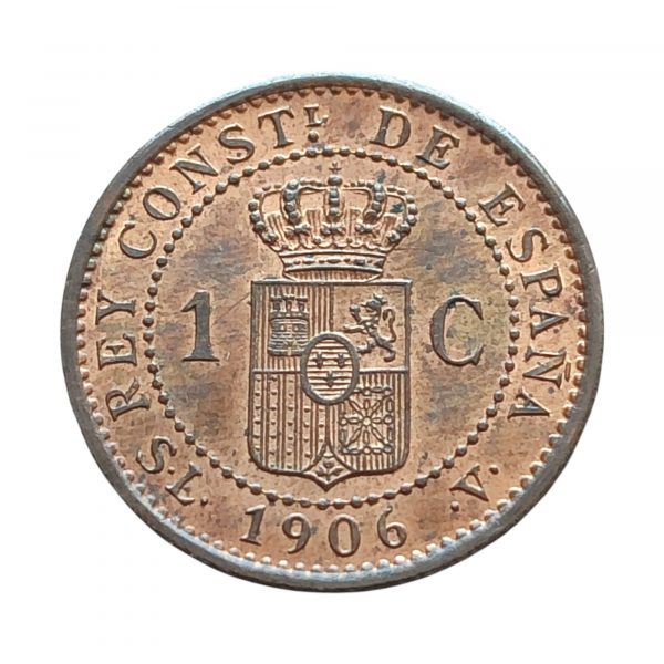 1 Céntimo Alfonso XIII 1906 Madrid SC- - Imagen 2
