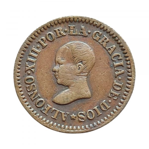 1 Céntimo Alfonso XIII 1891 Casa Lauer MBC+