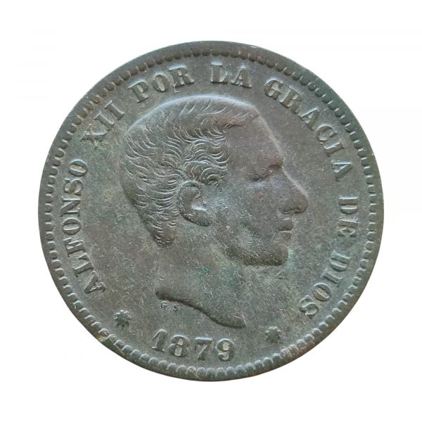 5 Céntimos Alfonso XII 1879 Barcelona MBC