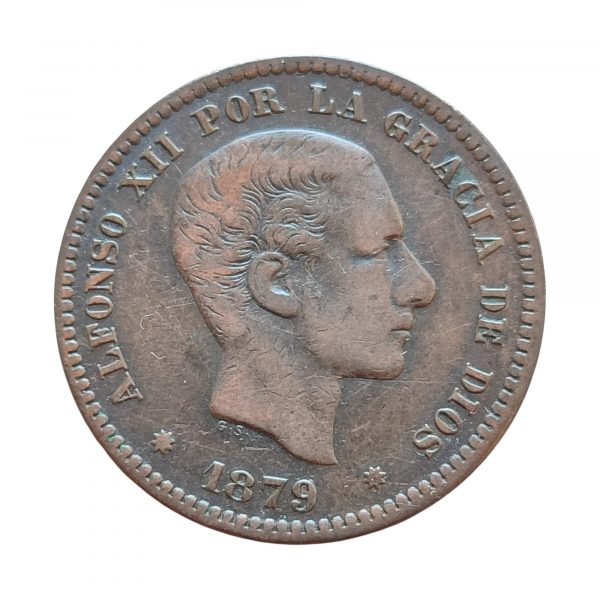 5 Céntimos Alfonso XII 1879 Barcelona MBC
