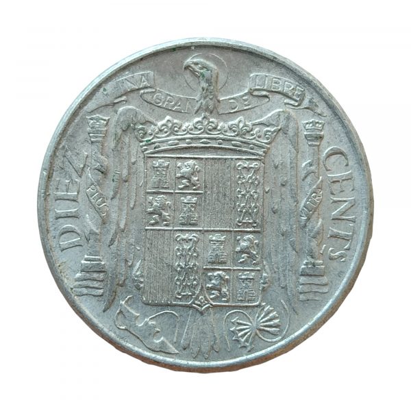 10 Céntimos Franco 1953 Madrid SC- - Imagen 2