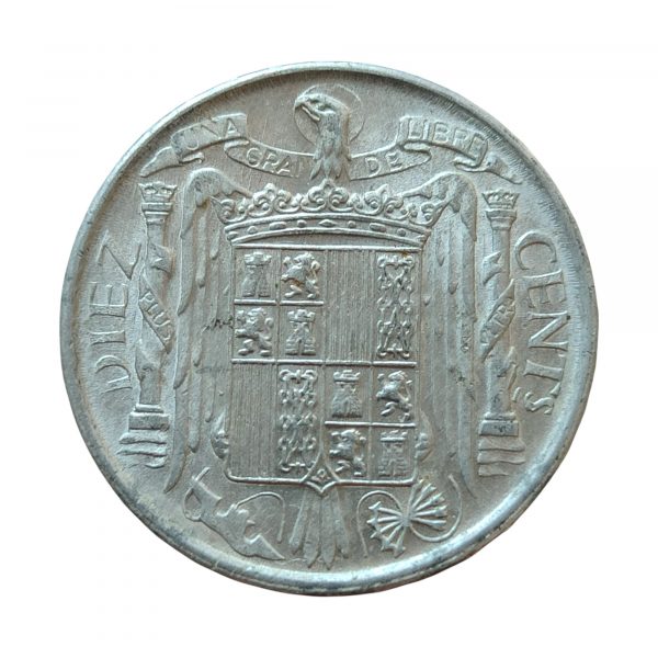 10 Céntimos Franco 1953 Madrid SC- - Imagen 2