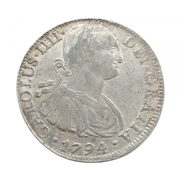 8 Reales Carlos IV 1794 México MBC+/EBC-