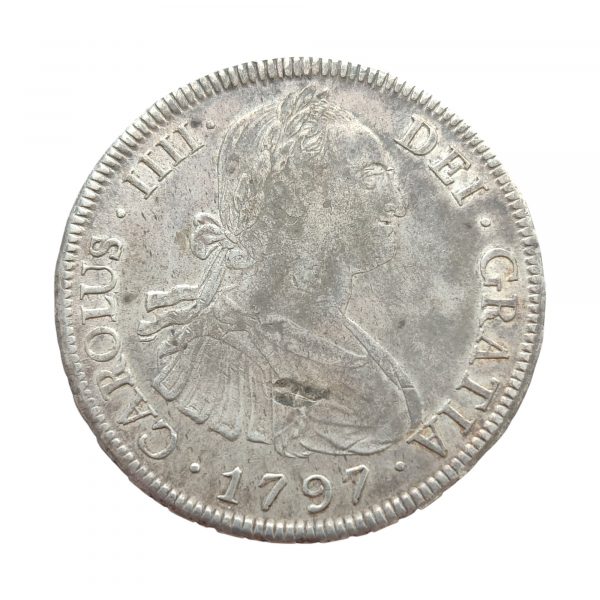 8 Reales Carlos IV 1797 Potosí MBC+/EBC-