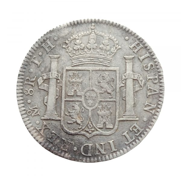 8 Reales Carlos IV 1804 México MBC+ - Imagen 2