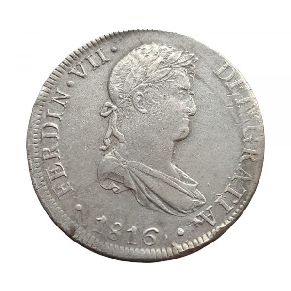 8 Reales Fernando VII 1816 Lima MBC+/EBC-