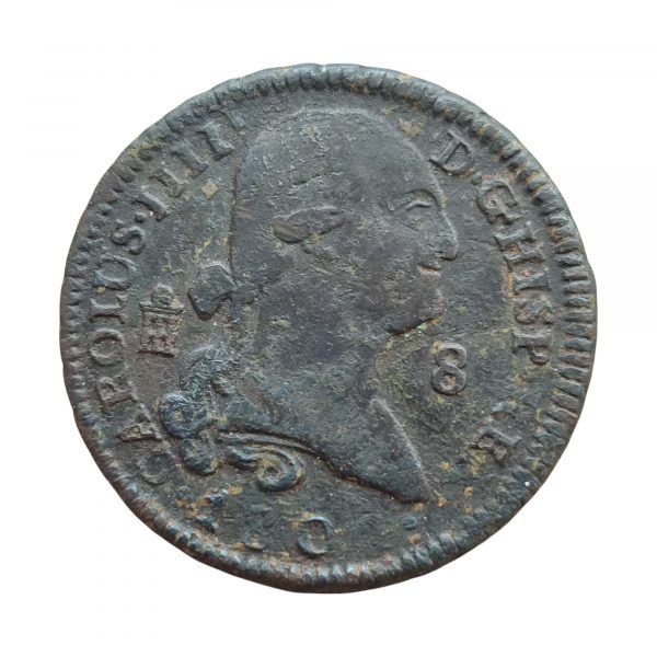 8 Maravedís Carlos IV 1804 Segovia BC