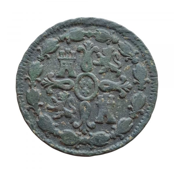 8 Maravedís Carlos IV 1804 Segovia BC - Imagen 2