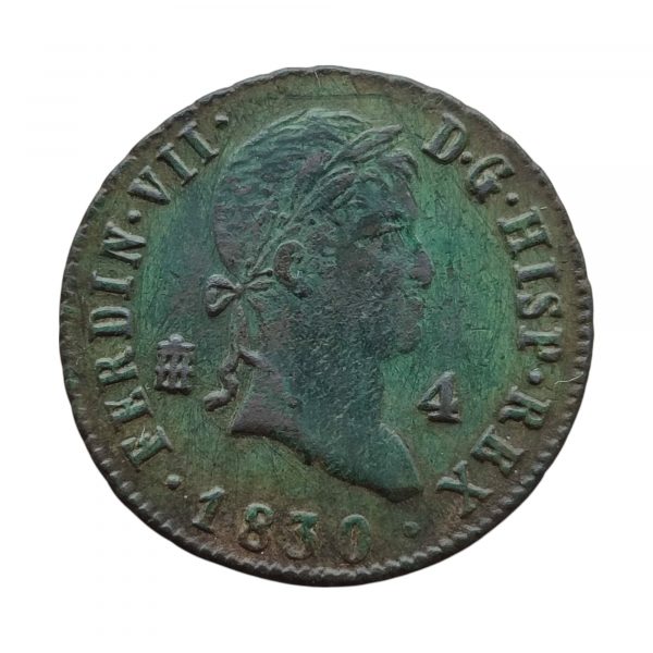 4 Maravedís Fernando VII 1830 Segovia MBC