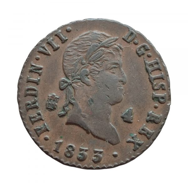 4 Maravedís Fernando VII 1833 Segovia EBC
