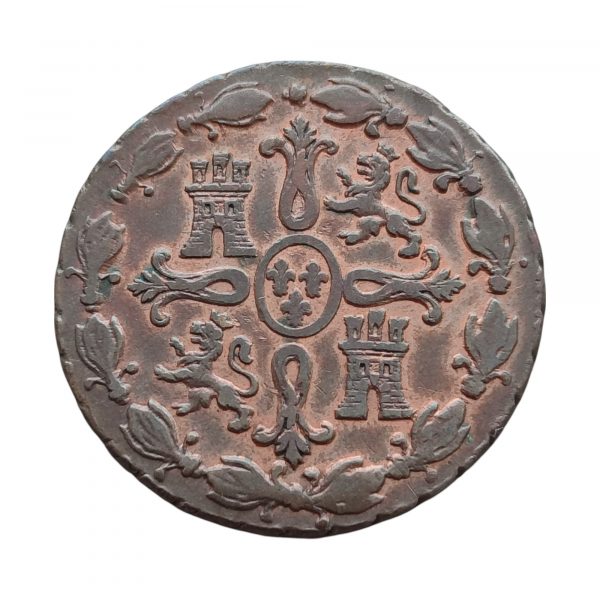 8 Maravedís Fernando VII 1833 Segovia EBC- - Imagen 2