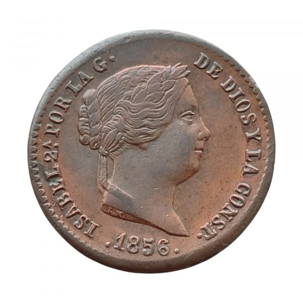 5 Céntimos de Real Isabel II 1856 Segovia SC-