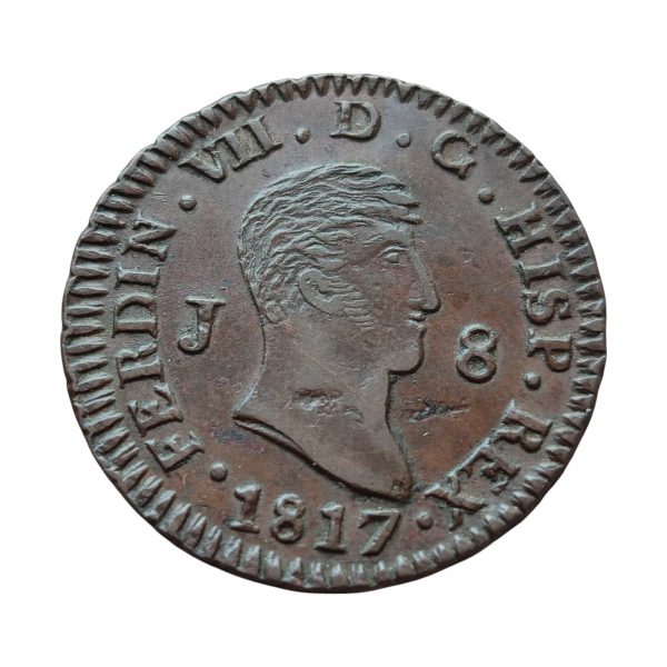 8 Maravedís Fernando VII 1817 Jubia EBC