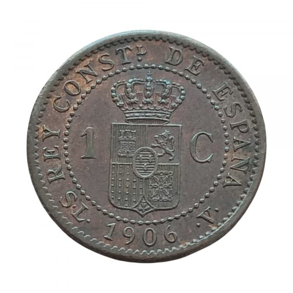 1 Céntimo Alfonso XIII 1906 Madrid SC- - Imagen 2