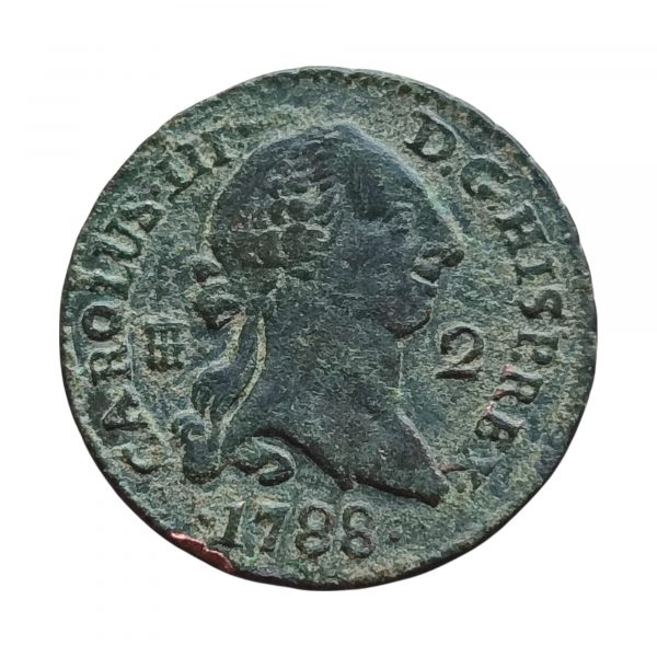 2 Maravedís Carlos III 1788 Segovia MBC