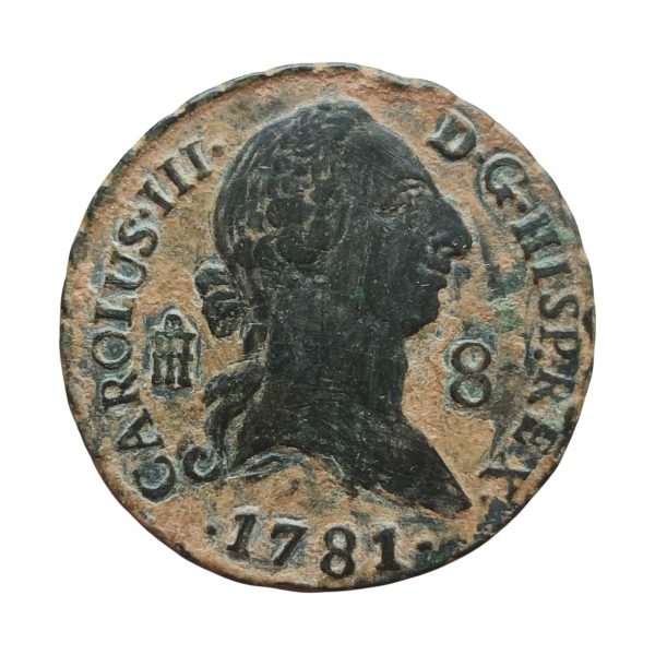 8 Maravedís Carlos III 1781 Segovia MBC+