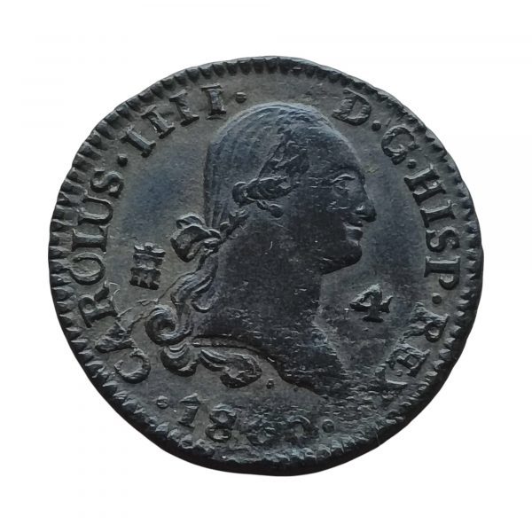 4 Maravedís Carlos IV 1800 Segovia MBC+