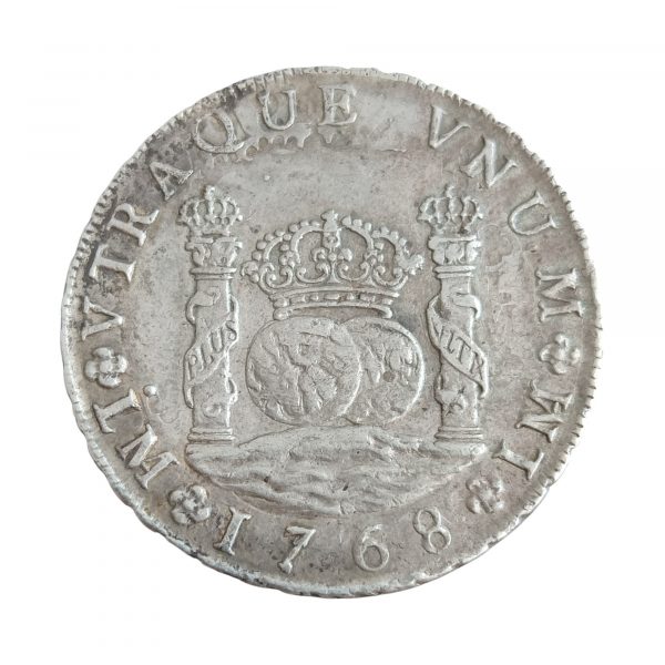 8 Reales Columnario Carlos III 1768 Lima EBC-/EBC