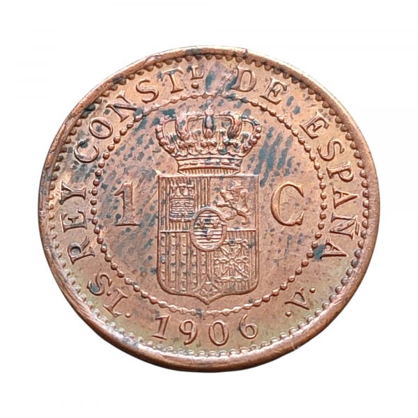 1 Céntimo Alfonso XIII 1906 Madrid SC- - Imagen 2