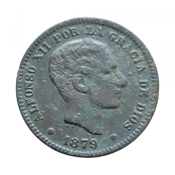 5 Céntimos Alfonso XII 1879 Barcelona BC