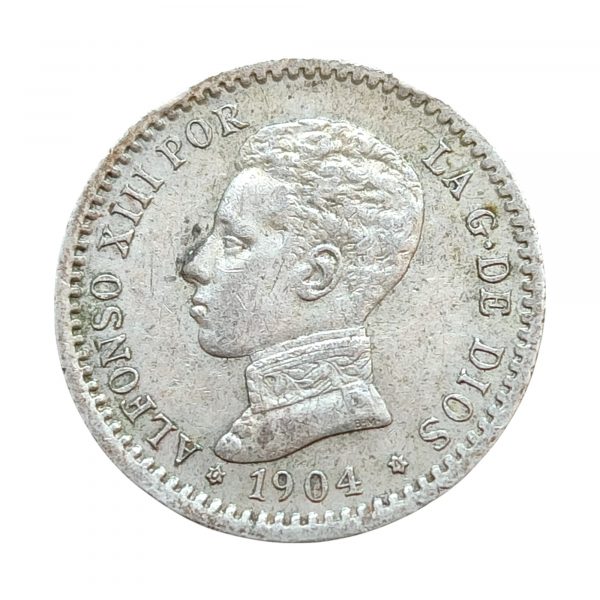 50 Céntimos de Peseta Alfonso XIII 1904 Madrid EBC- 0*4*