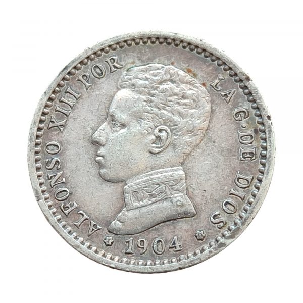 50 Céntimos de Peseta Alfonso XIII 1904 Madrid EBC- 1*0*