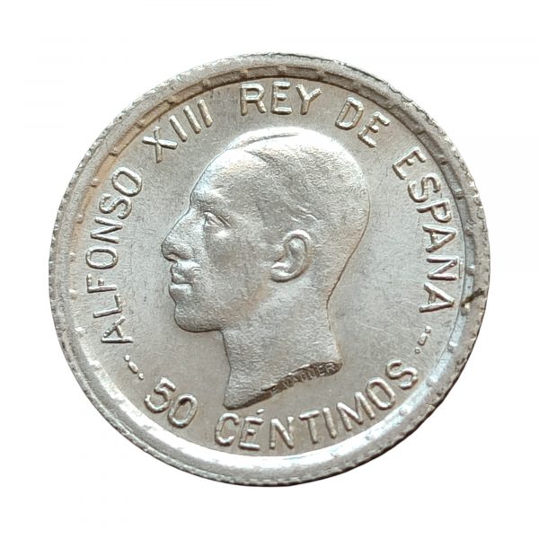 50 Céntimos de Peseta Alfonso XIII 1926 Madrid EBC+