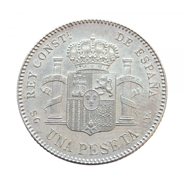1 Peseta Alfonso XIII 1899 Madrid SC- - Imagen 2
