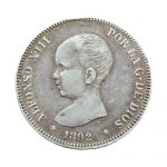 2 Pesetas Alfonso XIII 1892 Madrid MBC+