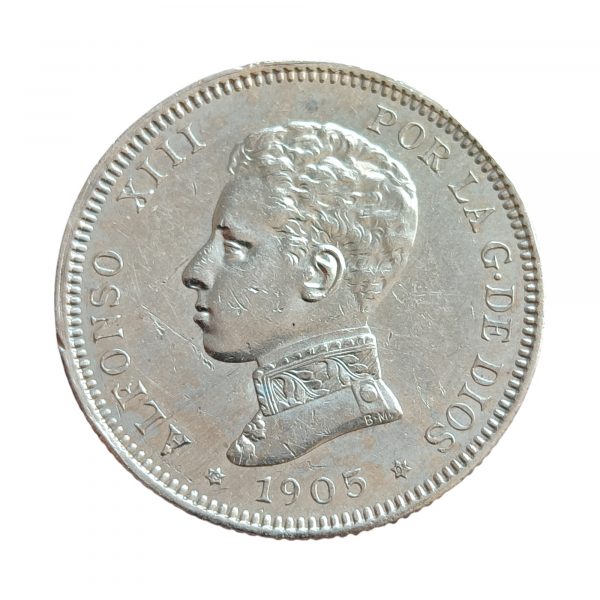 2 Pesetas Alfonso XIII 1905 Madrid EBC-