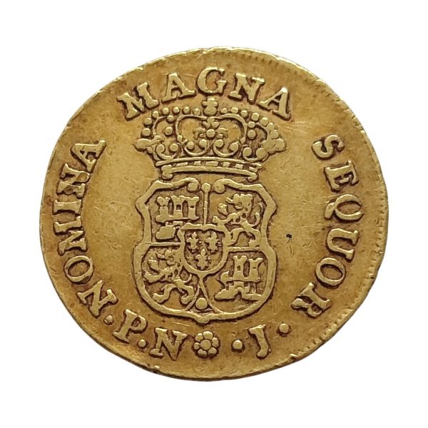 2 Escudos Carlos III 1770 Popayán MBC+ - Imagen 2